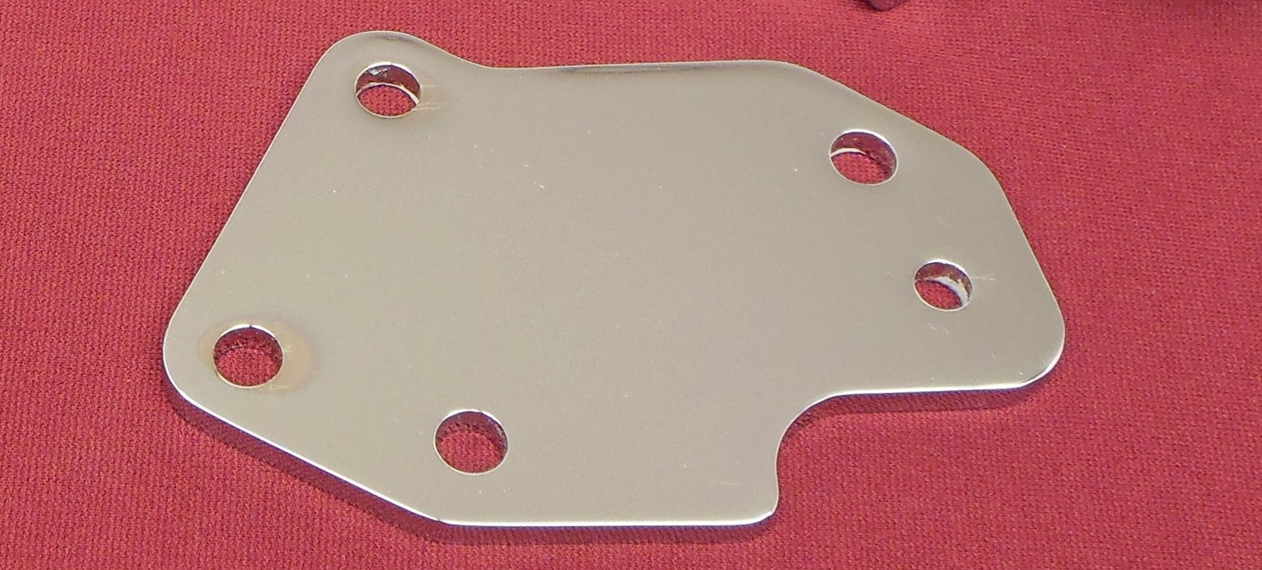 Kickstand Bracket Replacement Plate Chrome - Click Image to Close